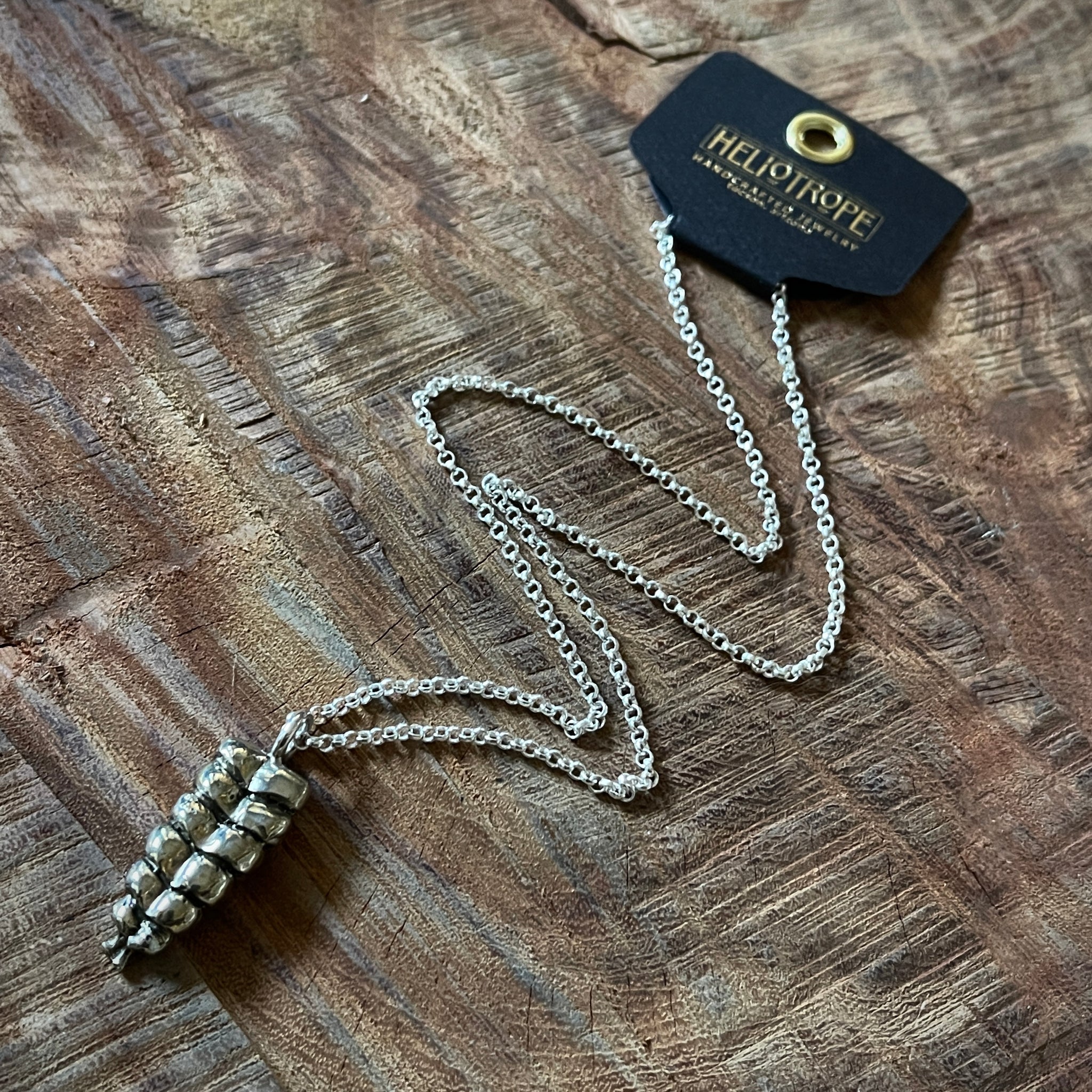 Brass Rattlesnake Rattle Necklaces